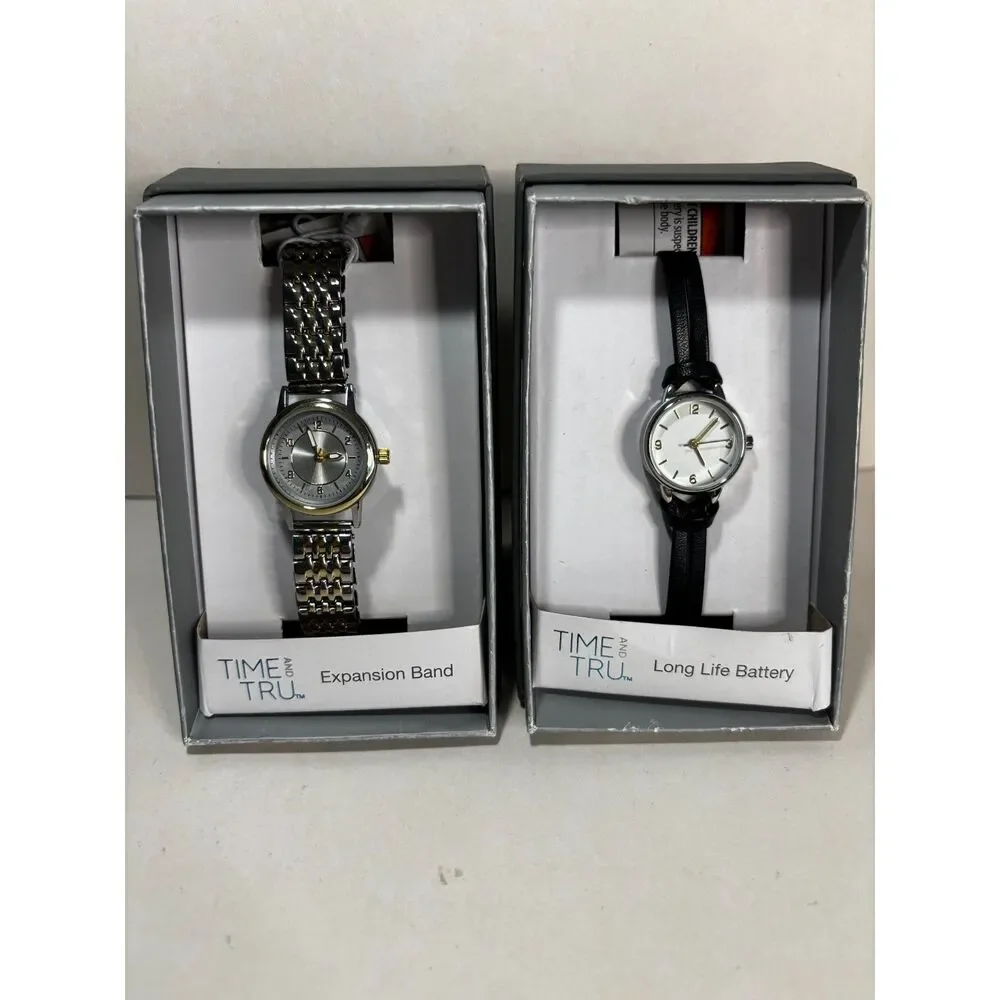 Lot of 2 New Time and Tru women's watches NIB, working